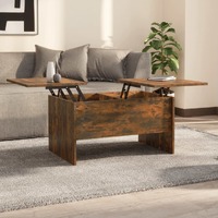  Coffee Table Smoked Oak 80x50x42.5 cm Engineered Wood