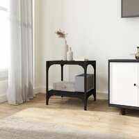  TV Cabinet Black 40x33x41 cm Engineered Wood and Steel