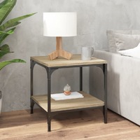  Coffee Table Sonoma Oak 50x50x40 cm Engineered Wood