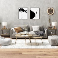  Side Tables 2 pcs Sonoma Oak 40x40x40 cm Engineered Wood