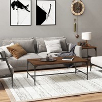  Coffee Table Brown Oak 100x50x35 cm Engineered Wood