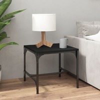  Coffee Table Black 50x50x35 cm Engineered Wood
