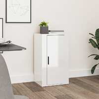  Sideboard High Gloss White 40x33x70 cm Engineered Wood