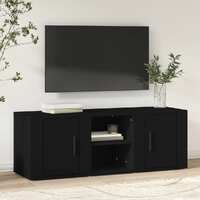  TV Cabinet Black 100x31.5x35 cm Engineered Wood