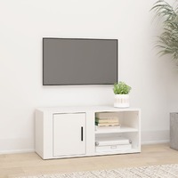  TV Cabinet White 80x31.5x36 cm Engineered Wood