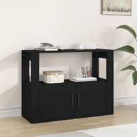  Sideboard Black 80x30x60 cm Engineered Wood