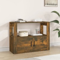  Sideboard Smoked Oak 80x30x60 cm Engineered Wood