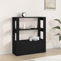  Sideboard Black  80x30x90 cm Engineered Wood