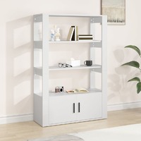  Sideboard White 80x30x119.5 cm Engineered Wood