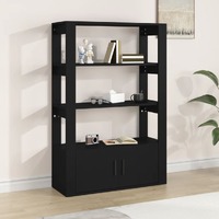  Sideboard Black 80x30x119.5 cm Engineered Wood