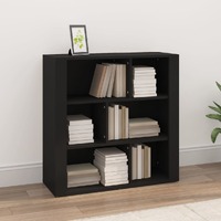  Sideboard Black 80x30x80 cm Engineered Wood