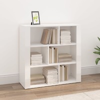  Sideboard High Gloss White 80x30x80 cm Engineered Wood