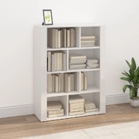  Sideboard High Gloss White 80x30x106 cm Engineered Wood