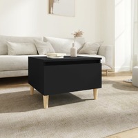  Side Table Black 50x46x35 cm Engineered Wood