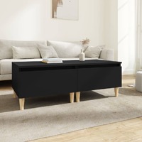  Side Tables 2 pcs Black 50x46x35 cm Engineered Wood
