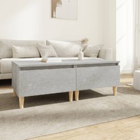  Side Tables 2 pcs Concrete Grey 50x46x35 cm Engineered Wood