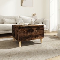  Side Table Smoked Oak 50x46x35 cm Engineered Wood
