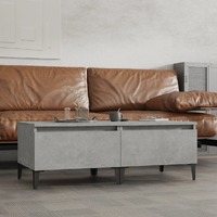  Side Tables 2 pcs Concrete Grey 50x46x35 cm Engineered Wood