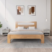  Bedside Tables 2 pcs Concrete Grey 50x46x50 cm Engineered Wood