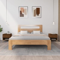  Bedside Tables 2 pcs Brown Oak 50x46x50 cm Engineered Wood