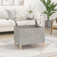  Coffee Table Concrete Grey 60x44.5x45 cm Engineered Wood