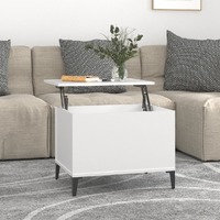  Coffee Table White 60x44.5x45 cm Engineered Wood
