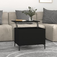  Coffee Table Black 60x44.5x45 cm Engineered Wood