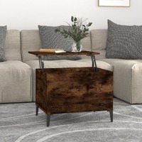  Coffee Table Smoked Oak 60x44.5x45 cm Engineered Wood