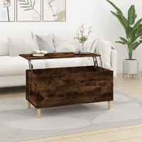  Coffee Table Smoked Oak 90x44.5x45 cm Engineered Wood