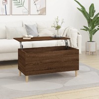  Coffee Table Brown Oak 90x44.5x45 cm Engineered Wood