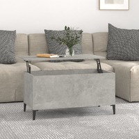  Coffee Table Concrete Grey 90x44.5x45 cm Engineered Wood
