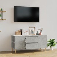  TV Cabinet Concrete Grey 102x44.5x50 cm Engineered Wood