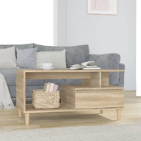  Coffee Table Sonoma Oak 90x49x45 cm Engineered Wood