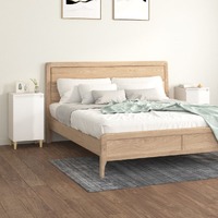  Bedside Cabinets 2 pcs High Gloss White 40x35x70 cm Engineered Wood