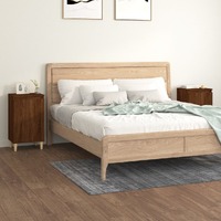  Bedside Cabinets 2 pcs Brown Oak 40x35x70 cm Engineered Wood