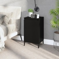  Bedside Cabinet Black 40x35x70 cm Engineered Wood