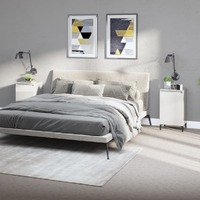  Bedside Cabinets 2 pcs High Gloss White 40x35x70cm Engineered Wood