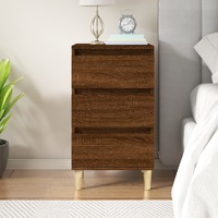  Bedside Cabinet Brown Oak 40x35x70 cm Engineered Wood