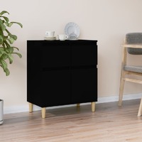  Sideboard Black 60x35x70 cm Engineered Wood