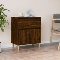  Sideboard Brown Oak 60x35x70 cm Engineered Wood