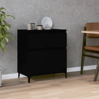  Sideboard Black 60x35x70 cm Engineered Wood