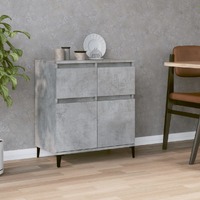  Sideboard Concrete Grey 60x35x70 cm Engineered Wood