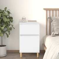  Bedside Cabinet White 40x35x70 cm