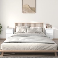  Bedside Cabinets 2 pcs White 40x35x70 cm