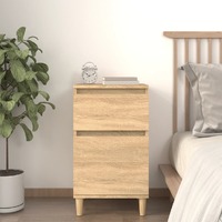  Bedside Cabinet Sonoma Oak 40x35x70 cm