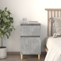  Bedside Cabinet Concrete Grey 40x35x70 cm