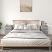  Bedside Cabinets 2 pcs Grey Sonoma 40x35x70 cm