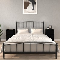  Bedside Cabinets 2 pcs Black 40x35x70 cm
