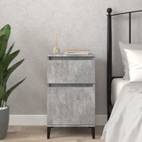  Bedside Cabinet Concrete Grey 40x35x70 cm