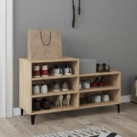  Shoe Cabinet Sonoma Oak 102x36x60 cm Engineered Wood
